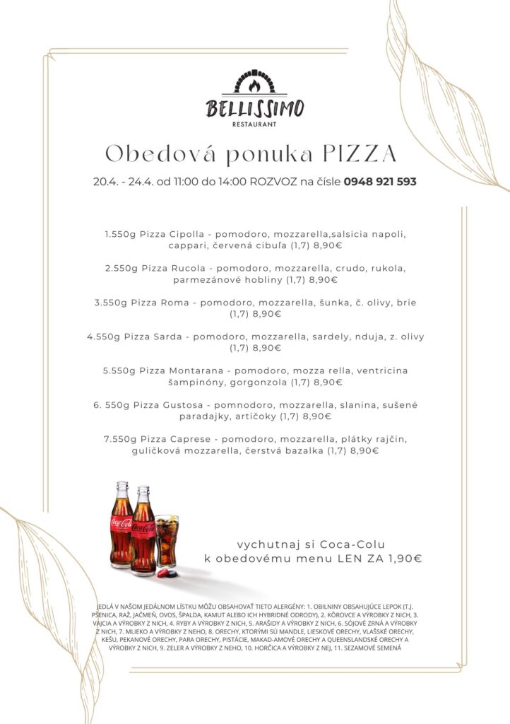 Pizza menu image