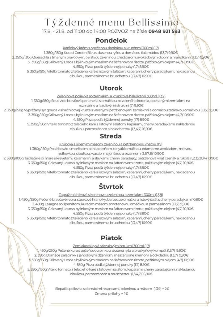 Týždenné menu image