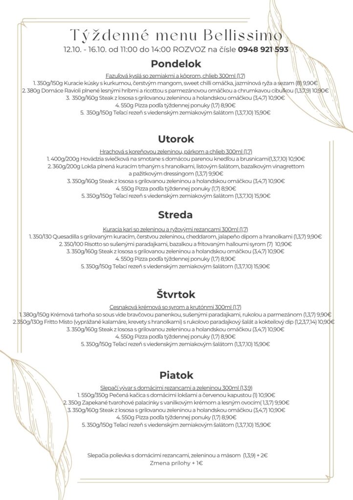 Týždenné menu image